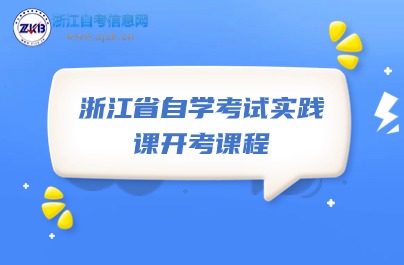 浙江省自學考試實踐課開考課程